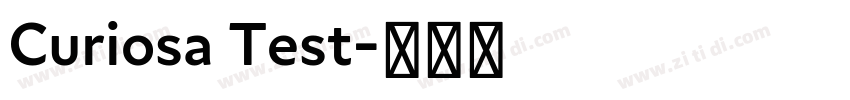 Curiosa Test字体转换